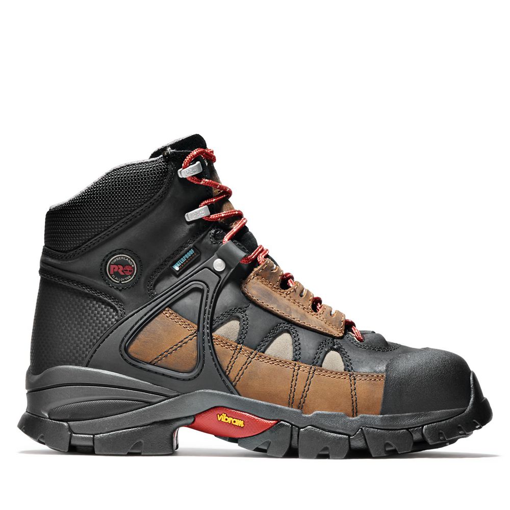 Bocanci De Muncă Timberland Barbati Negrii/Maro - Pro® Hyperion 6" Alloy Toe - Romania - NSIEHV754